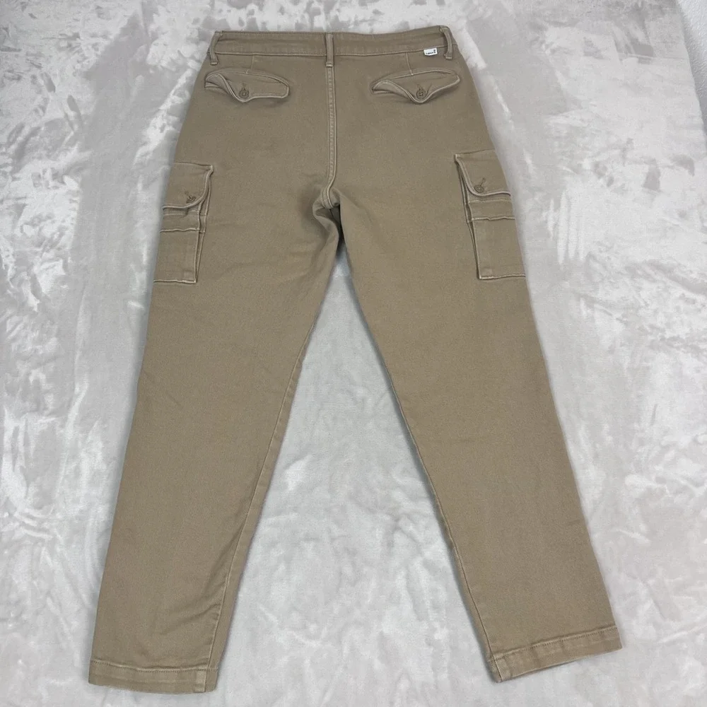 Y2K Levis Cargo Pants Mens 32x32 Tan Tapered Leg Skater Grunge Streetwear Casual